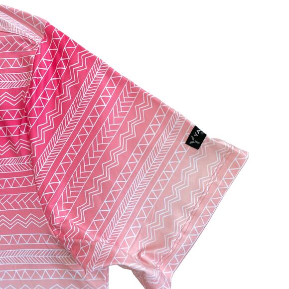 YATTA GOLF Men's Golf Polo Shirt Tribe Vibe Stretch Wicking UPF Size Large NEW - Picture 6 of 11